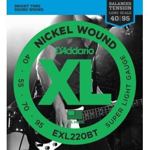 D'Addario EXL220BT, Super Light 040 - 095 (Balanced)